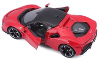 Ferrari R&P SF90 Stradale 1/24 rot detailgetreues Modellauto aus Zinkguss