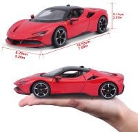 Ferrari R&P SF90 Stradale 1/24 rot detailgetreues Modellauto aus Zinkguss