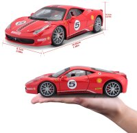 Ferrari Racing 458 Challenge 1/24 Red Detailed Diecast Model Car