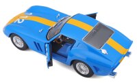 Ferrari Racing 250 GTO 1/24 blau detailgetreues Modellauto aus Zinkguss