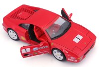 Ferrari F355 Challenge 1/24 Modellauto rot detailgetreu mit beweglichen Teilen
