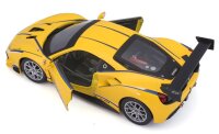 Ferrari Racing 488 Challenge 1/24 gelb detailgetreues Modellauto aus Zinkguss