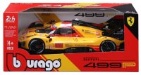 Ferrari Racing 499P 1/24 Gelb Detailgetreues Modellauto aus Zinkguss