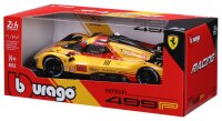Ferrari Racing 499P 1/24 Gelb Detailgetreues Modellauto aus Zinkguss