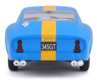 Ferrari 250 GTO Bausatz 1/24 Blau von Bburago - Detailgetreues Modellauto