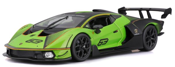 Lamborghini Essenza SCV12 1:24 Modellauto grün mit funktionierendem Steuer