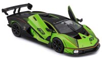 Lamborghini Essenza SCV12 1:24 Modellauto grün mit funktionierendem Steuer