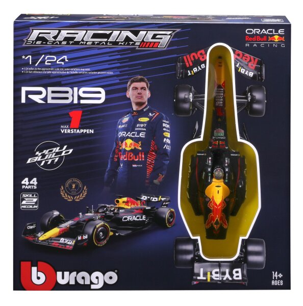 Red Bull F1 RB19 1/24 Modellbausatz Verstappen 2023 - Metall, schraubbar, leimfrei