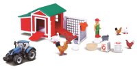 Bburago Hühnerstall mit Traktor und Zubehör...