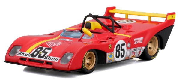 Ferrari Racing 312 P 1972 1/43 rot Bburago detailgetreu in edler Plexiglas-Verpackung