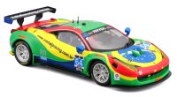 Ferrari Racing 458 Italia GT3 2015 1/43 grün Bburago detailgetreu in Plexiglas