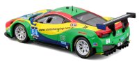 Ferrari Racing 458 Italia GT3 2015 1/43 grün Bburago detailgetreu in Plexiglas