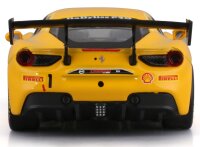 Ferrari Racing 488 Challenge 1/43 Yellow Bburago Detailed...
