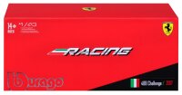 Ferrari Racing 488 Challenge 1/43 Gelb Bburago Detailgetreu in Plexiglas