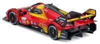Ferrari Racing 499P LMH 2024 1/43 rot von Bburago - Detailgetreue Nachbildung