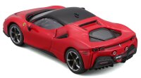 Ferrari SF90 Stradale 1/43 rot von Bburago - Detailgetreues Modell in Plexiglas