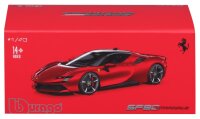 Ferrari SF90 Stradale 1/43 rot von Bburago - Detailgetreues Modell in Plexiglas