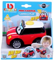 BB Junior Mini Cooper Laugh & Play - Interaktives Spielzeugauto für Kinder