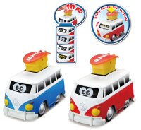 Volkswagen Bus Press & Go mit Surfbrett und...