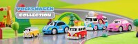 Volkswagen Bus Press & Go mit Surfbrett und Augenbewegung - Cooler VW-Bulli