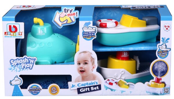 Splashn Play Geschenkset mit 3 Badewannenbooten von BB Junior
