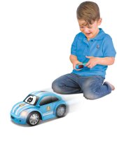 Cool Blue RC VW Beetle with Infrared Remote and Obstacle...