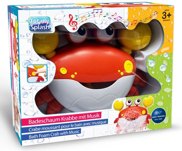 Splash Badeschaum Krabbe mit Musik für unvergesslichen Badespaß