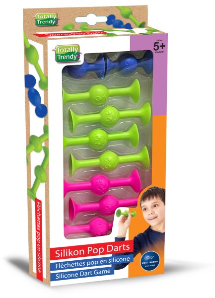 Trendy Silikon Pop Darts Twibble - 8 Darts für den ultimativen Zielspaß