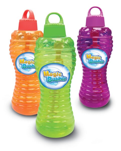 Magic Bubbles Seifenblasenflüssigkeit 1000ml in bunten Kunststoffflaschen