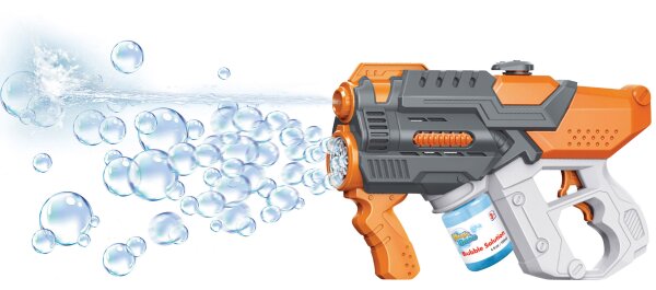 Magic Bubble 2 in 1 Wasserpistole und Seifenblasenmaschine mit 120 ml Flüssigkeit