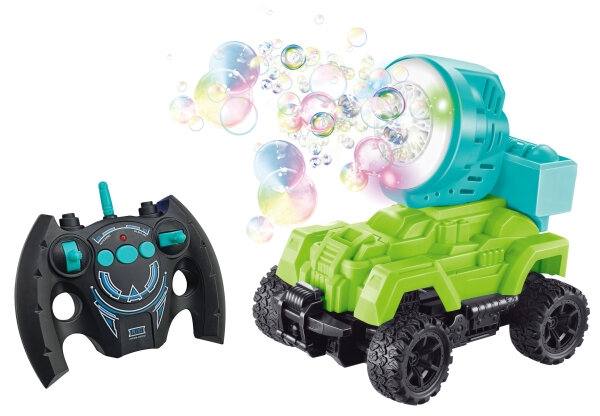 RC Blower Buggy mit 2.4 GHz Fernbedienung und Lichteffekten inkl. Seifenblasenflüssigkeit