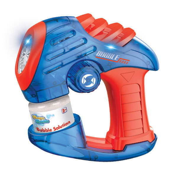 Rotary Wheel Seifenblasenpistole mit 3 Geschwindigkeiten und Lichteffekten