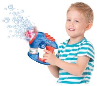 Rotary Wheel Bubble Gun with 3 Speeds and Light Effects