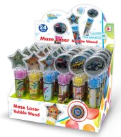 Magic Bubble Laser Maze Wand with Designs and 30ml Bubble...