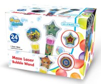Magic Bubble Laser Maze Wand with Designs and 30ml Bubble Solution