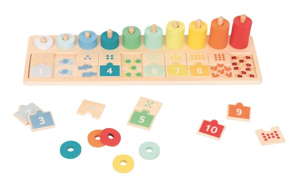 Counting and Matching Board for Early Math Exercises and Learning Games