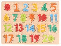 Zahlen-Puzzle 0-20 für Kinder - Motorik fördern...