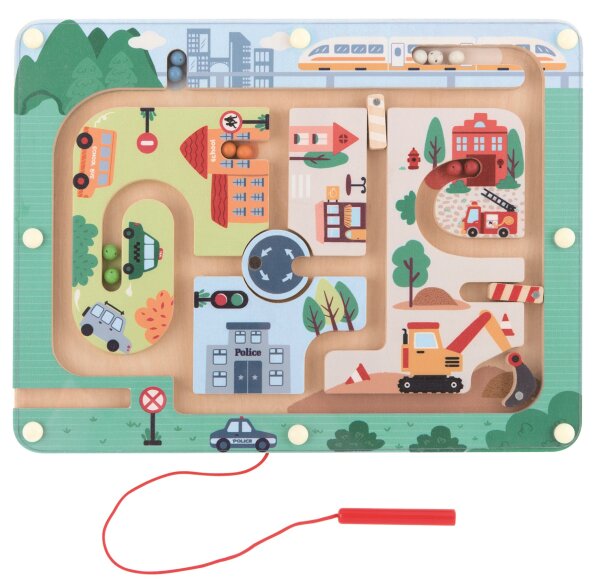Magnetspiel Stadtlabyrinth für kreative Entdecker und Puzzle-Fans