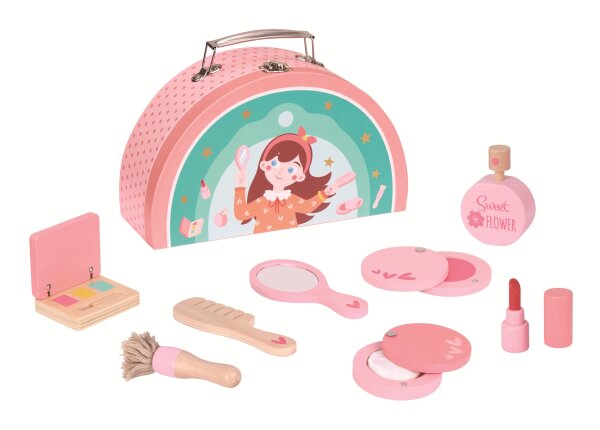 Schminkkoffer aus Holz für kreative Rollenspiele und viel Spaß für Kinder