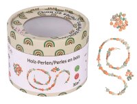 200 Holzperlen in Box für kreative Ketten und...