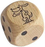 Dog Holzwürfel für Brändi-Dog-Spiel -...