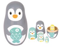 Herzige 5-teilige Matrjoschka Pinguin aus 100%...