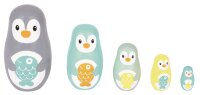 Herzige 5-teilige Matrjoschka Pinguin aus 100%...