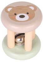 Greifling Bär mit Glöckchen aus 100% FSC-Holz...
