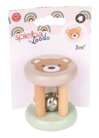 Greifling Bär mit Glöckchen aus 100% FSC-Holz für Babys ab 3 Monaten
