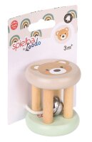 Greifling Bär mit Glöckchen aus 100% FSC-Holz für Babys ab 3 Monaten