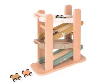 Wooden Car Ramp with 4 Cars for Fast Rides and Fun
