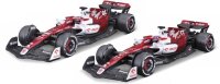 Detailed 1/43 Scale F1 Model Cars with Helmet by Bburago...