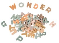 Colorful Magnetic Wooden Letters 60 pcs for Learning and...
