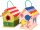 Paintable Birdhouse Craft Set for Kids with Paints and Brushes